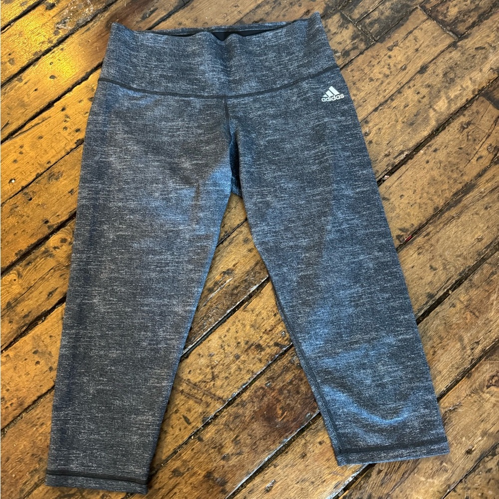 Adidas Gray Cropped Leggings